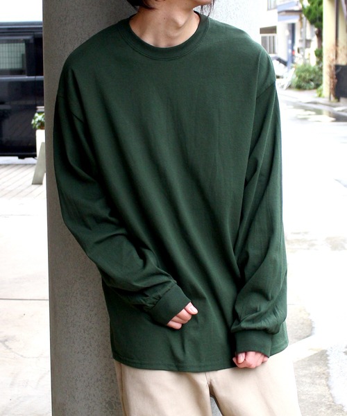 GILDAN（ギルダン）の「【GILDAN】ギルダン  6oz ウルトラコットン ロングスリーブ ビッグシルエット 無地 ロンT T2400（Tシャツ/カットソー・メンズ・オレンジ/ホワイト/グレー/グリーン/ブラック/ベージュ/モスグリーン・L/XL/M/XXL）」の22枚目の写真