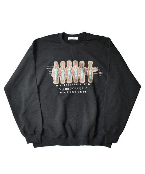 LABRAT(ラブラット)の「×Nick Atkins "virus" pull over sweat(スウェット・メンズ・ホワイト/ブラック/スカイブルー・LARGE/X-LARGE)」の3枚目の写真