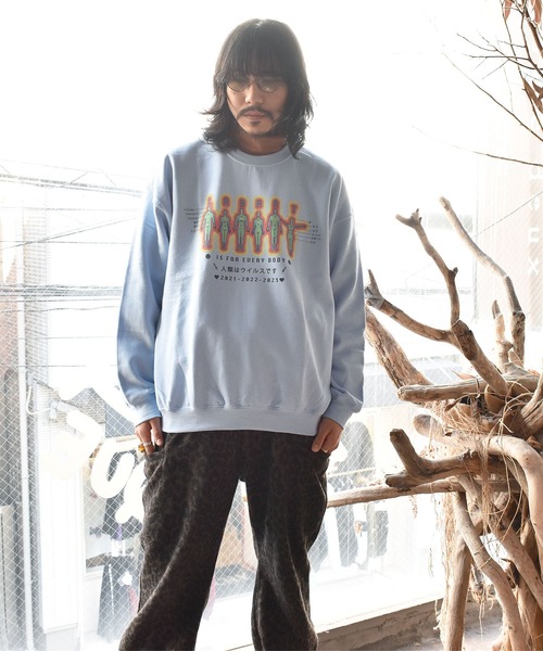 LABRAT(ラブラット)の「×Nick Atkins "virus" pull over sweat(スウェット・メンズ・ホワイト/ブラック/スカイブルー・LARGE/X-LARGE)」の8枚目の写真