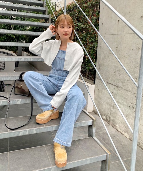 WHO'S WHO gallery（フーズフーギャラリー）の「リングドットコンパクトカーデ（カーディガン/ボレロ・レディース・チャコールグレー/ライトグレー/ベージュ系その他/パープル系その他・FREE）」の18枚目の写真