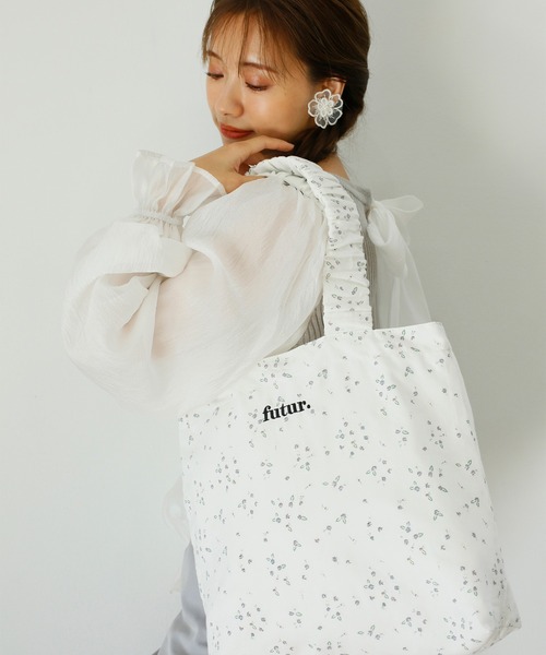 one after another NICE CLAUP(ワンアフターアナザーナイスクラップ)の「ハンドルシャールングトートバッグ(トートバッグ・レディース・アイボリー/ホワイト系その他・FREE)」の12枚目の写真