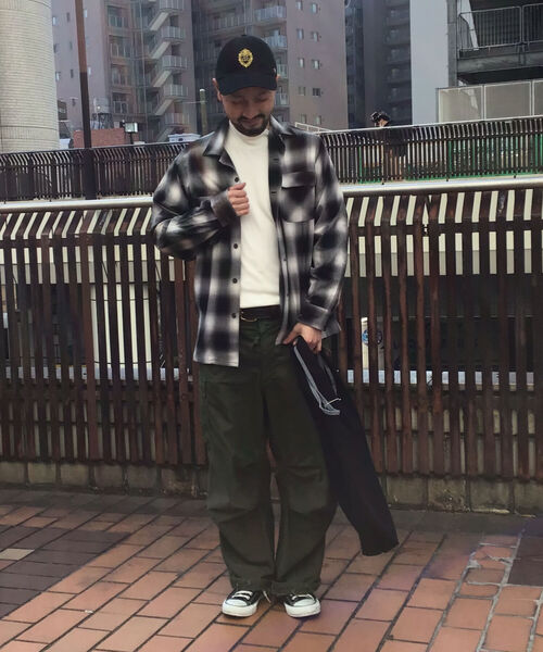 GLOSTER（グロスター）の「オンブレチェック オープンカラーシャツ（シャツ/ブラウス・メンズ・グレー系その他5/ブラウン系その他5・L/M/S）」の19枚目の写真