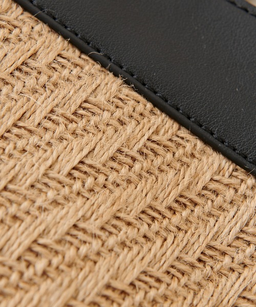 natural couture(ナチュラルクチュール)の「かがりハンドルバケツバッグ(ハンドバッグ・レディース・ブラック/ブラウン・FREE)」の7枚目の写真