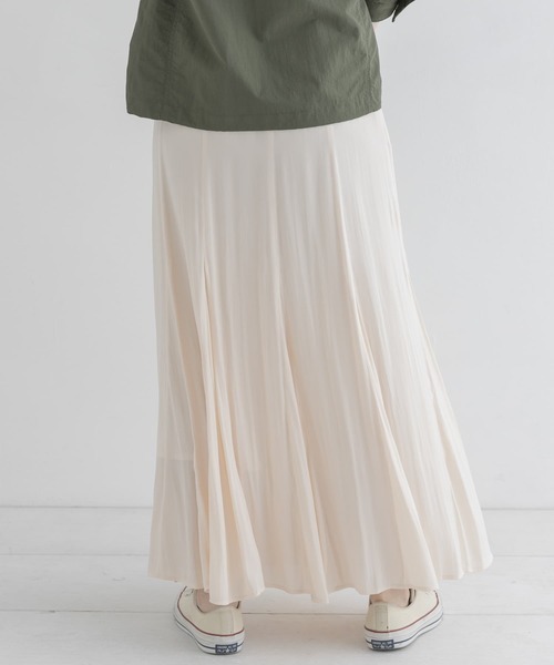 URBAN RESEARCH Sonny Label（アーバンリサーチサニーレーベル）の「マチ切替フレアロングスカート（スカート・レディース・ブラック/オフホワイト/ミント・FREE）」の7枚目の写真