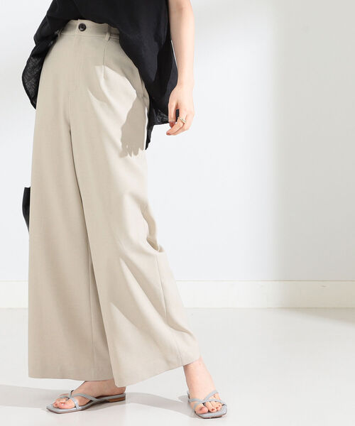 Ray BEAMS(レイビームス)の「Ray BEAMS / ワイド ストレート パンツ(スラックス・レディース・ベージュ/ブラウン系その他5・1/0)」の4枚目の写真