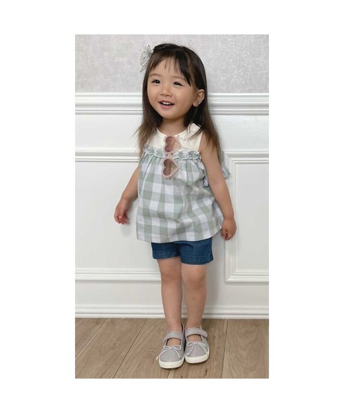 petit main（プティマイン）の「ベーシックショートパンツ（その他パンツ・キッズ・ピンク/ブルー/オフホワイト/ライトカーキ/ベージュ/ライトブルー・100cm/130cm/90cm/110cm/120cm/80ｃｍ）」の21枚目の写真