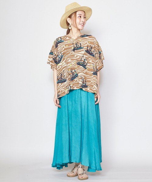 チャイハネ(チャイハネ)の「【チャイハネ】ホクレアトップス(その他トップス・レディース・ブラウン/ブルー/グリーン・FREE)」の10枚目の写真