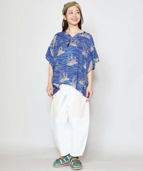 チャイハネ(チャイハネ)の「【チャイハネ】ホクレアトップス(その他トップス・レディース・ブラウン/ブルー/グリーン・FREE)」の15枚目の写真