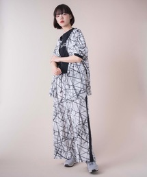 La SRIC / スラッシュ柄イージーパンツ 【セットアップ可】