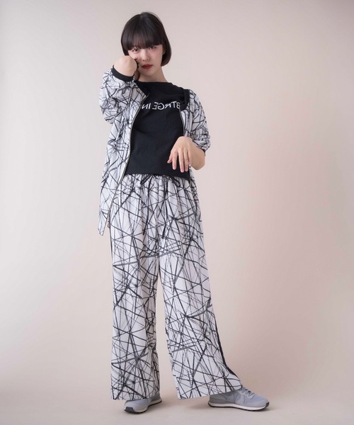 La SRIC（ラスリック）の「La SRIC / スラッシュ柄イージーパンツ 【セットアップ可】（その他パンツ・レディース・ブラック/オフホワイト・38）」の12枚目の写真