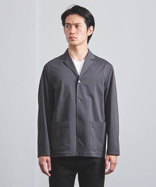 UNITED ARROWS（ユナイテッドアローズ）の「＜UNITED ARROWS＞ スムース シャツジャケット（カーディガン/ボレロ・メンズ・ダークグレー/ネイビー・X-LARGE/SMALL/LARGE/MEDIUM）」の3枚目の写真