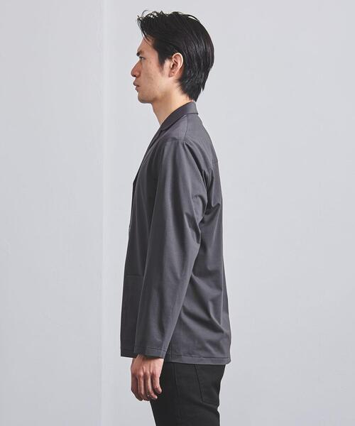 UNITED ARROWS（ユナイテッドアローズ）の「＜UNITED ARROWS＞ スムース シャツジャケット（カーディガン/ボレロ・メンズ・ダークグレー/ネイビー・X-LARGE/SMALL/LARGE/MEDIUM）」の4枚目の写真