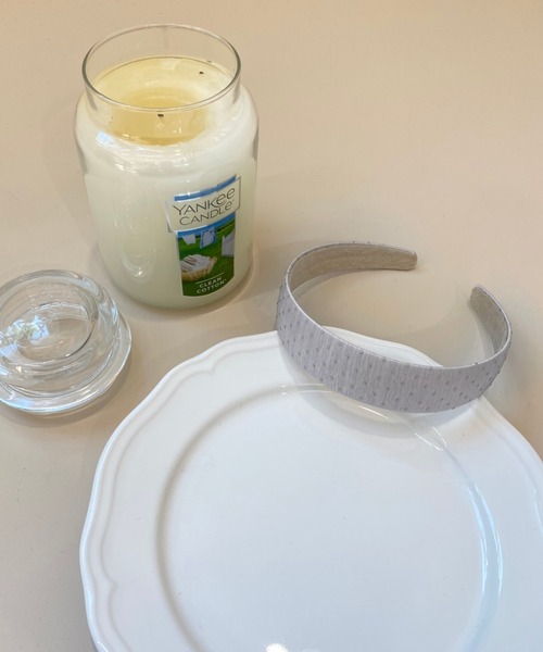 by muni:r(バイ ムニール)の「パステルカラードットポイントヘアバンド(カチューシャ・レディース・グレー/ピンク/アイボリー/ミント・ONE SIZE)」の8枚目の写真