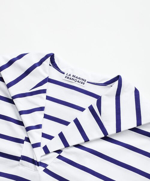 LA MARINE FRANCAISE(マリン フランセーズ)の「マリンセーラープルオーバー(Tシャツ/カットソー・レディース・ホワイト/ブラック・F)」の6枚目の写真