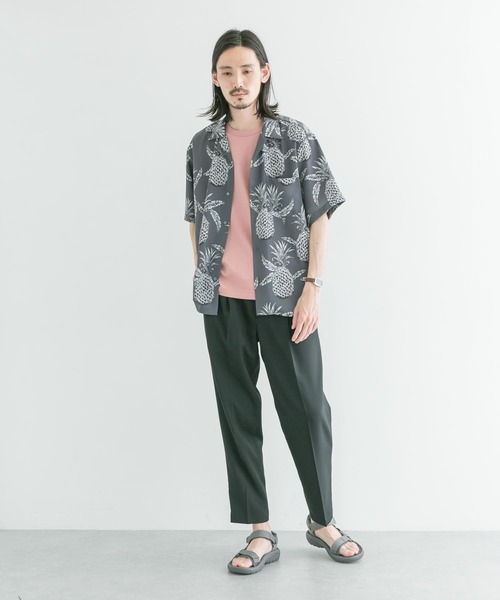 URBAN RESEARCH（アーバンリサーチ）の「パターンオープンカラーショートスリーブシャツ（シャツ/ブラウス・メンズ・グレー系その他/ブルー系その他/レッド系その他・MEDIUM/LARGE）」の9枚目の写真