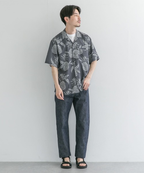 URBAN RESEARCH（アーバンリサーチ）の「パターンオープンカラーショートスリーブシャツ（シャツ/ブラウス・メンズ・グレー系その他/ブルー系その他/レッド系その他・MEDIUM/LARGE）」の12枚目の写真