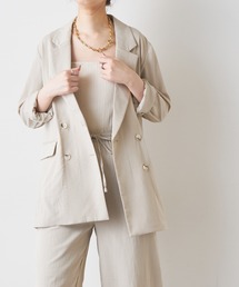 natural couture（ナチュラルクチュール）の「さらっと着れるリネンライクジャケット（その他アウター）」