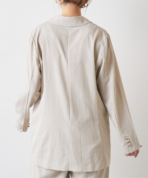 natural couture（ナチュラルクチュール）の「さらっと着れるリネンライクジャケット（その他アウター・レディース・ブラック/ミント/ライトベージュ・FREE）」の20枚目の写真