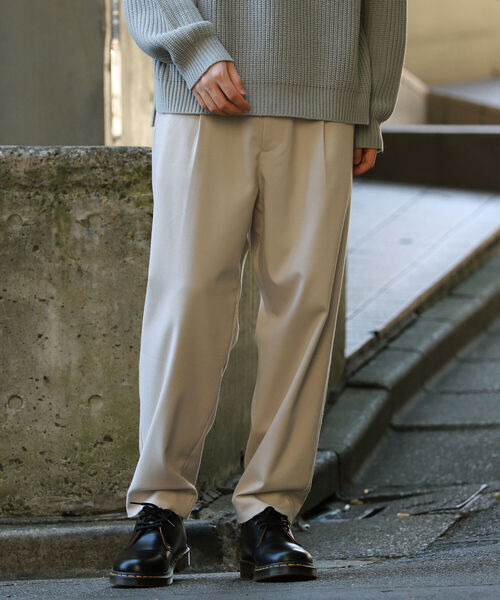 BeAMS DOT（ビームスドット）の「【FINE BOYS4月号掲載】【WEB限定】BeAMS DOT / ワイドバルーンパンツ（スラックス・メンズ・ブラック/ホワイト系その他5・SMALL/MEDIUM/LARGE）」の2枚目の写真