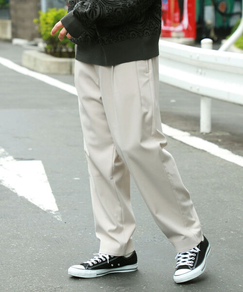 BeAMS DOT（ビームスドット）の「【FINE BOYS4月号掲載】【WEB限定】BeAMS DOT / ワイドバルーンパンツ（スラックス・メンズ・ブラック/ホワイト系その他5・SMALL/MEDIUM/LARGE）」の3枚目の写真