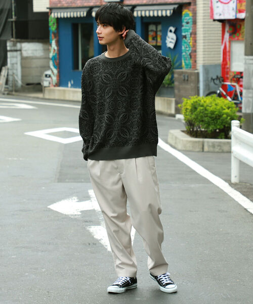 BeAMS DOT（ビームスドット）の「【FINE BOYS4月号掲載】【WEB限定】BeAMS DOT / ワイドバルーンパンツ（スラックス・メンズ・ブラック/ホワイト系その他5・SMALL/MEDIUM/LARGE）」の7枚目の写真