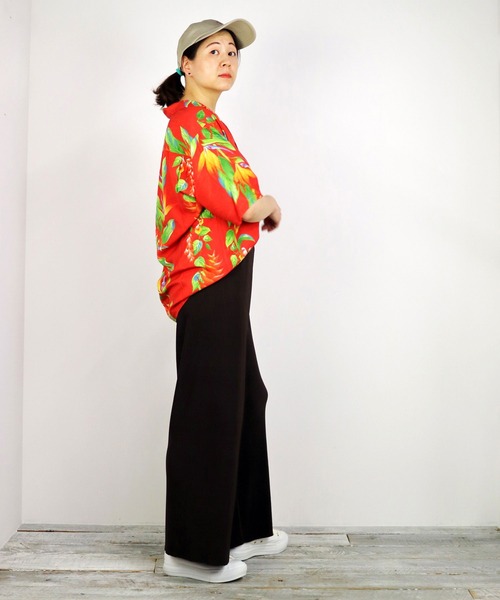 Grand PARK（グランドパーク）の「HILOHATTIバードオブパラダイスアロハシャツ（シャツ/ブラウス・メンズ・ホワイト/レッド・SMALL/X-SMALL）」の8枚目の写真