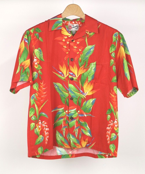 Grand PARK（グランドパーク）の「HILOHATTIバードオブパラダイスアロハシャツ（シャツ/ブラウス・メンズ・ホワイト/レッド・SMALL/X-SMALL）」の9枚目の写真