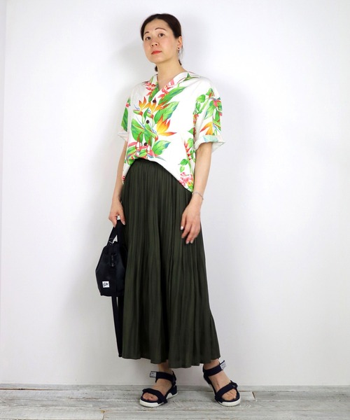 Grand PARK（グランドパーク）の「HILOHATTIバードオブパラダイスアロハシャツ（シャツ/ブラウス・メンズ・ホワイト/レッド・SMALL/X-SMALL）」の13枚目の写真