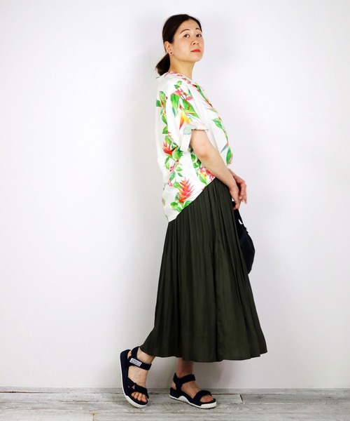 Grand PARK（グランドパーク）の「HILOHATTIバードオブパラダイスアロハシャツ（シャツ/ブラウス・メンズ・ホワイト/レッド・SMALL/X-SMALL）」の15枚目の写真