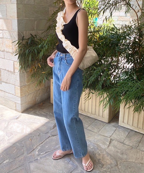 StyleSea（スタイルシー）の「シャーリングショルダーバッグ（ショルダーバッグ・レディース・ブラック/アイボリー/シルバー/ラベンダー・FREE）」の18枚目の写真