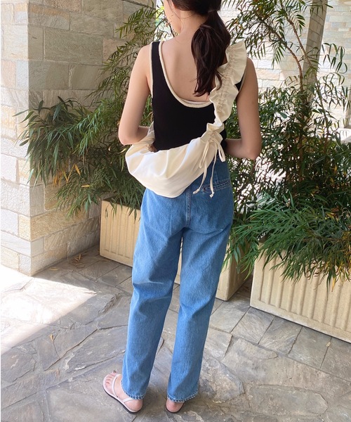 StyleSea（スタイルシー）の「シャーリングショルダーバッグ（ショルダーバッグ・レディース・ブラック/アイボリー/シルバー/ラベンダー・FREE）」の20枚目の写真