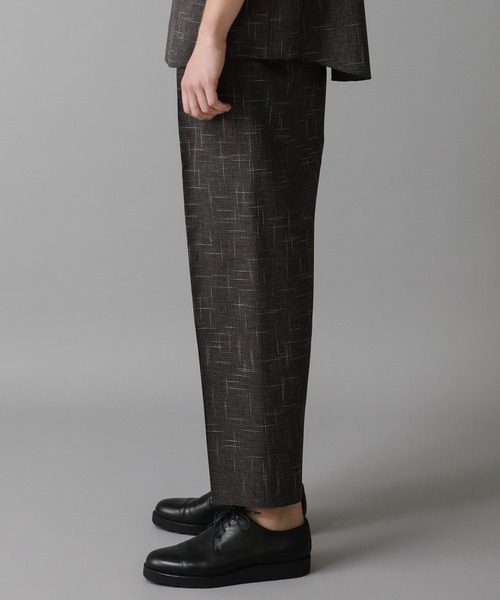 city(シティ)の「チェックワイドテーパードパンツ/CHECK WIDE TAPERED PANTS(スラックス・メンズ・ブラック/ライトベージュ・1/2/3)」の7枚目の写真