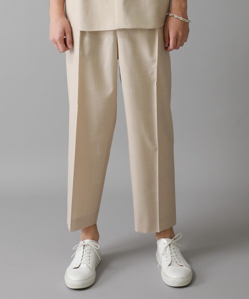 city(シティ)の「チェックワイドテーパードパンツ/CHECK WIDE TAPERED PANTS(スラックス・メンズ・ブラック/ライトベージュ・1/2/3)」の9枚目の写真
