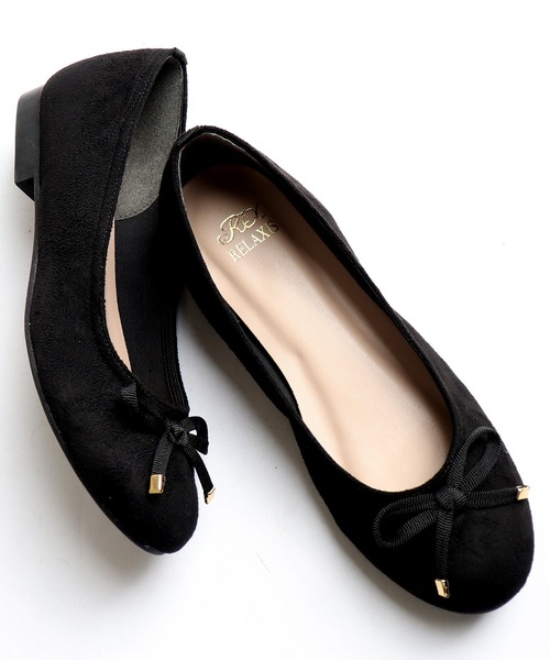 FUNALIVE（ファンアライブ）の「バレーシューズ（バレエシューズ・レディース・ブラック/ベージュ/グレー/レッド/シルバー/ブラック系その他/ブラック系その他2/ピンク/ブラック系その他4/パイソン/ブラック系その他3・LL/S/L/M）」の3枚目の写真