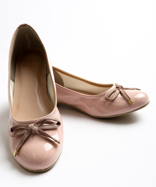 FUNALIVE（ファンアライブ）の「バレーシューズ（バレエシューズ・レディース・ブラック/ベージュ/グレー/レッド/シルバー/ブラック系その他/ブラック系その他2/ピンク/ブラック系その他4/パイソン/ブラック系その他3・LL/S/L/M）」の9枚目の写真