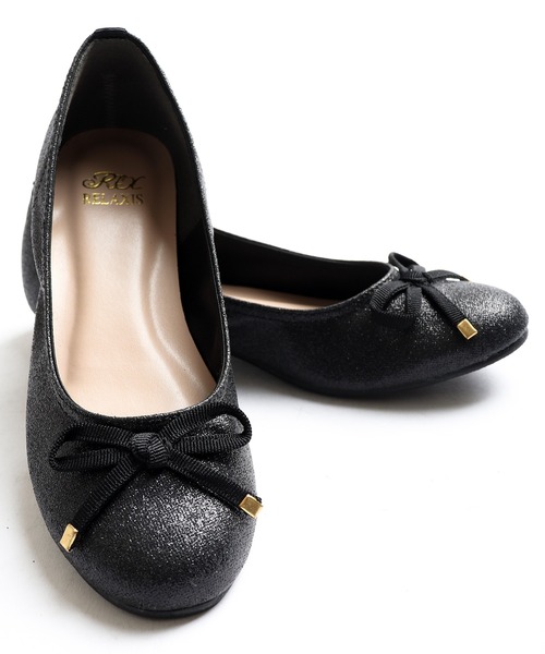 FUNALIVE（ファンアライブ）の「バレーシューズ（バレエシューズ・レディース・ブラック/ベージュ/グレー/レッド/シルバー/ブラック系その他/ブラック系その他2/ピンク/ブラック系その他4/パイソン/ブラック系その他3・LL/S/L/M）」の5枚目の写真