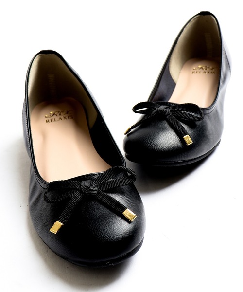 FUNALIVE（ファンアライブ）の「バレーシューズ（バレエシューズ・レディース・ブラック/ベージュ/グレー/レッド/シルバー/ブラック系その他/ブラック系その他2/ピンク/ブラック系その他4/パイソン/ブラック系その他3・LL/S/L/M）」の2枚目の写真