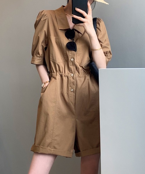 aimoha(アイモハ)の「リラックスオールインワン(つなぎ/オールインワン・レディース・ブラック/ベージュ・MEDIUM/LARGE)」の11枚目の写真