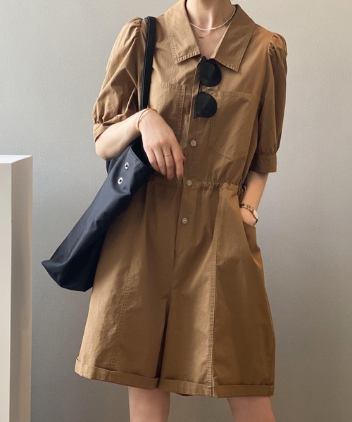 aimoha(アイモハ)の「リラックスオールインワン(つなぎ/オールインワン・レディース・ブラック/ベージュ・MEDIUM/LARGE)」の8枚目の写真