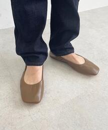 CITEN | <CITEN(シテン)>ワイドスクエア ソフト フラットシューズ(その他シューズ)