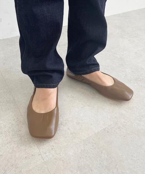 CITEN（シテン）の「＜CITEN（シテン）＞ワイドスクエア ソフト フラットシューズ（その他シューズ・レディース・オフホワイト/ブラック/ブラウン/その他1・22.5cm/23cm/23.5cm/24cm/24.5cm）」の3枚目の写真