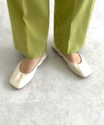 CITEN | ＜CITEN（シテン）＞ワイドスクエア ソフト フラットシューズ(その他シューズ)