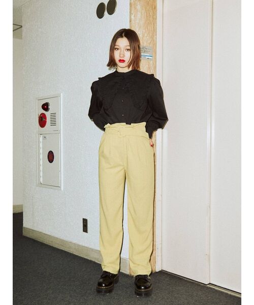 jouetie(ジュエティ)の「【2WAY】スタンドカラーブラウス(シャツ/ブラウス・レディース・ブラック/ブルー/その他1/オフホワイト・MEDIUM)」の9枚目の写真