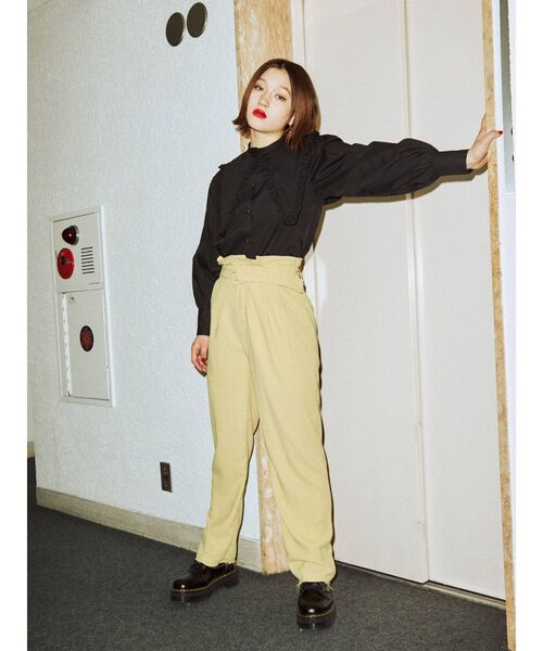 jouetie(ジュエティ)の「【2WAY】スタンドカラーブラウス(シャツ/ブラウス・レディース・ブラック/ブルー/その他1/オフホワイト・MEDIUM)」の10枚目の写真