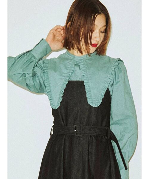 jouetie(ジュエティ)の「【2WAY】スタンドカラーブラウス(シャツ/ブラウス・レディース・ブラック/ブルー/その他1/オフホワイト・MEDIUM)」の11枚目の写真