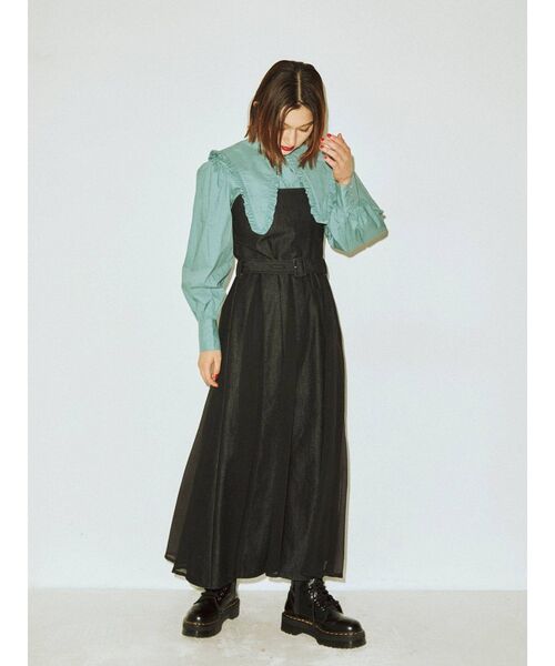 jouetie(ジュエティ)の「【2WAY】スタンドカラーブラウス(シャツ/ブラウス・レディース・ブラック/ブルー/その他1/オフホワイト・MEDIUM)」の15枚目の写真