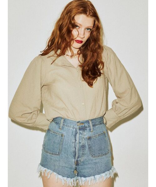 jouetie(ジュエティ)の「【2WAY】スタンドカラーブラウス(シャツ/ブラウス・レディース・ブラック/ブルー/その他1/オフホワイト・MEDIUM)」の19枚目の写真