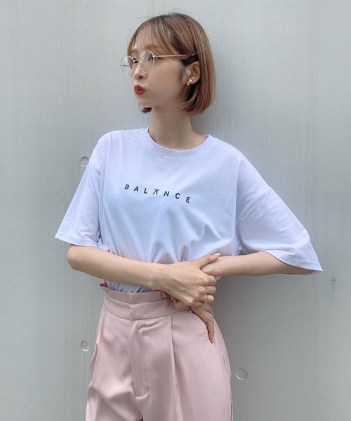 Voyage titty&Co.PETIT（ボヤージュティティアンドコープチ）の「【Voyage titty&Co.】Balance Tee（Tシャツ/カットソー・レディース・ホワイト/ブラック・FREE）」の11枚目の写真