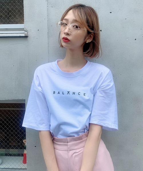 Voyage titty&Co.PETIT（ボヤージュティティアンドコープチ）の「【Voyage titty&Co.】Balance Tee（Tシャツ/カットソー・レディース・ホワイト/ブラック・FREE）」の6枚目の写真