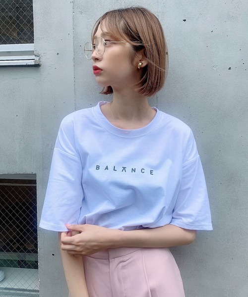 Voyage titty&Co.PETIT（ボヤージュティティアンドコープチ）の「【Voyage titty&Co.】Balance Tee（Tシャツ/カットソー・レディース・ホワイト/ブラック・FREE）」の8枚目の写真